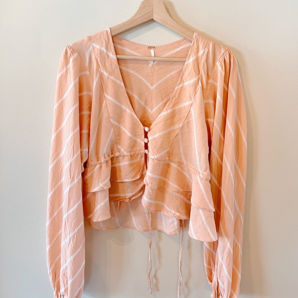 Free People Striped Long Sleeve